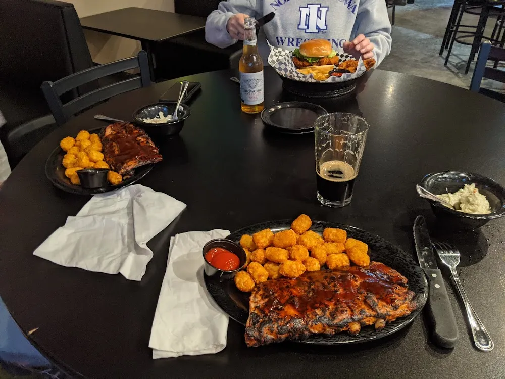 Half Rack of Ribs with Tater Tots